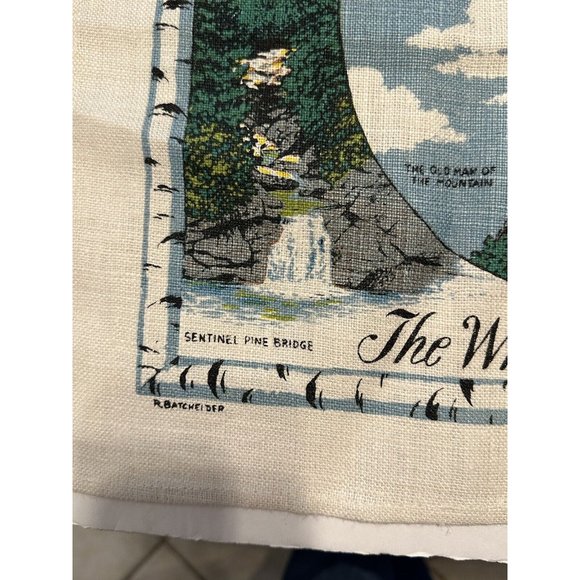 Vtg Kitchen New Hampshire Granite State Railway Jackson Mountains Kay Dee - Picture 2 of 8